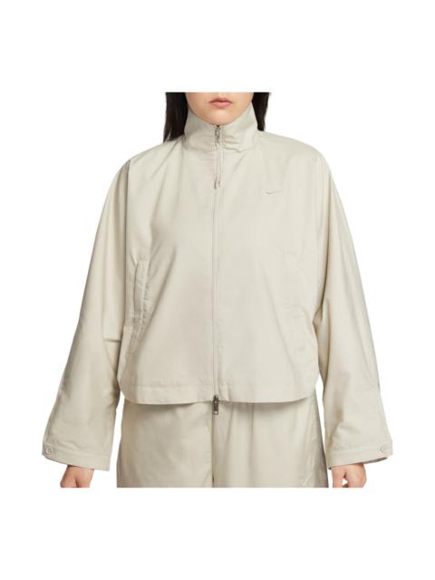 Nike (WMNS) Nike Sportswear Windbreaker Jacket Loose Fit Asia Sizing 'Light Bone Heather' IF5452-072