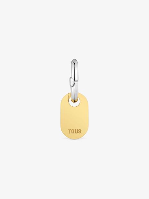 TOUS 15 mm two-tone medallion pendant TOUS Unlock