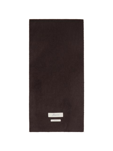 JACQUEMUS Brown 'The Cachemiro' Scarf