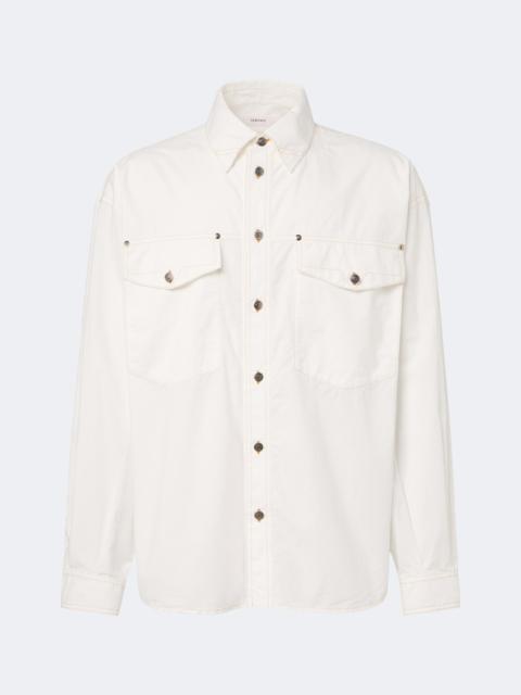 VERSACE Medusa denim overshirt