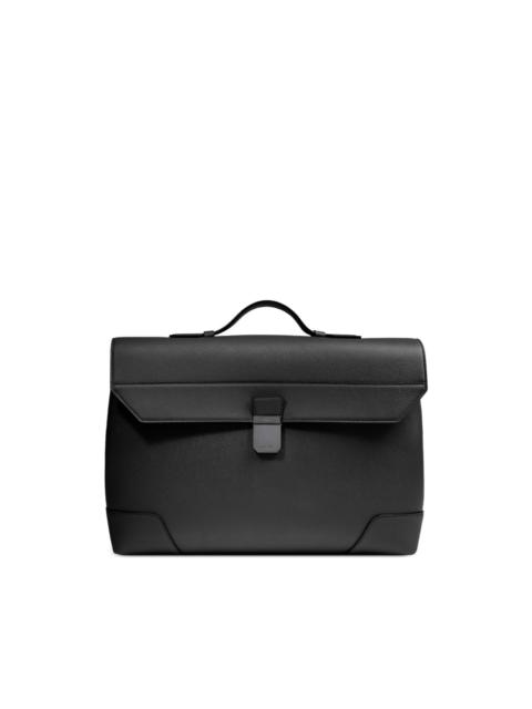 LANCEL Charlie flap textured briefcase