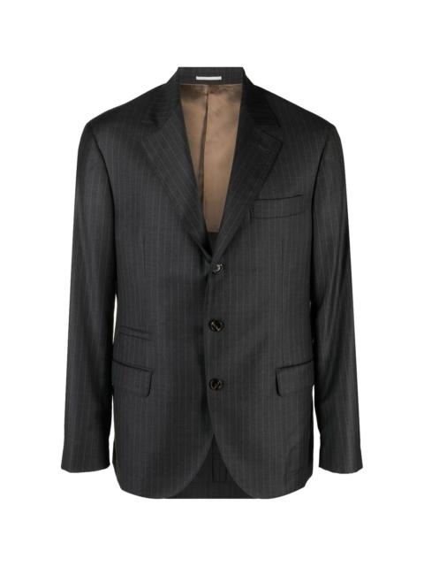Brunello Cucinelli Wool Tailored Jacket "Dark Grey" BRUN2289