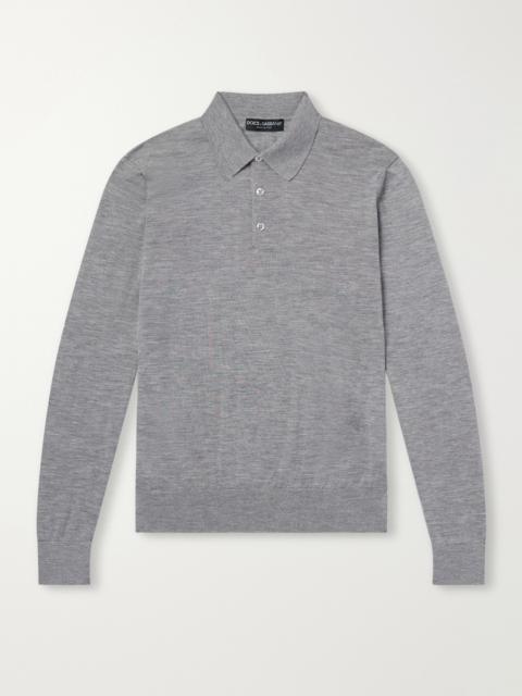 Dolce & Gabbana Cashmere Polo Sweater