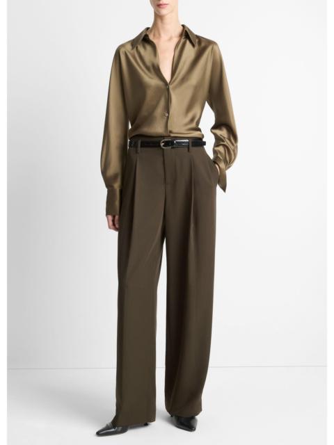 Vince High-Waist Pleated Trouser