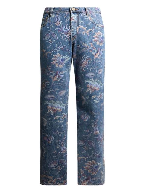 Etro floral-motif jeans