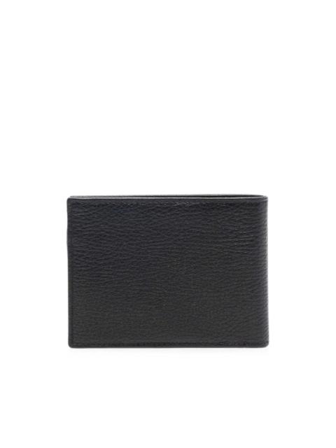 EMPORIO ARMANI logo-embossed grained leather wallet