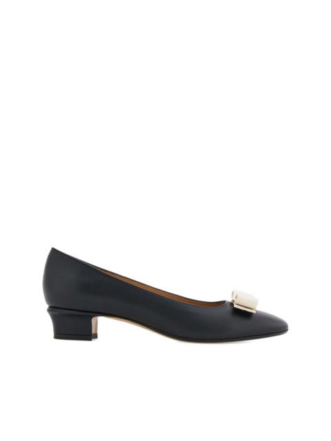 30mm Vara bow-detail block-heel pumps
