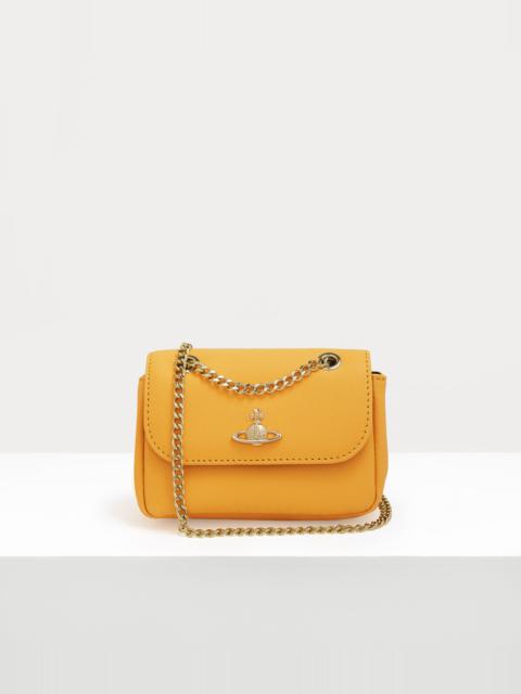 Vivienne Westwood SAFFIANO SMALL PURSE WITH CHAIN