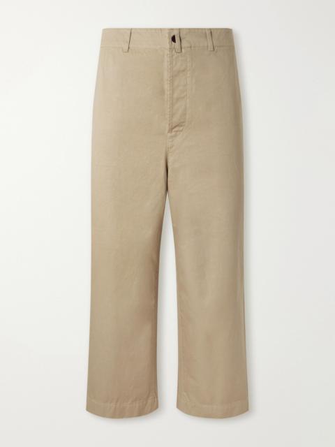 Junya Watanabe MAN Straight-Leg Garment-Dyed Cotton-Gabardine Trousers
