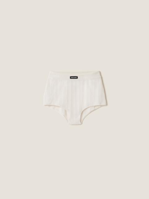Miu Miu Cashmere and silk shorts