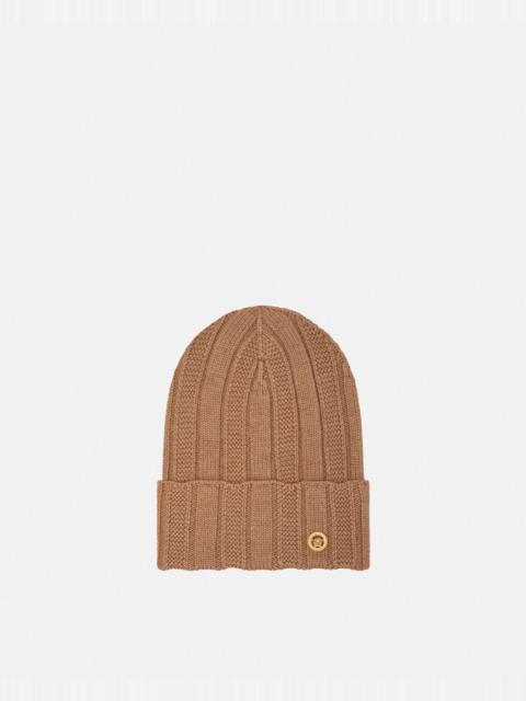 Medusa Ribbed Knit Beanie