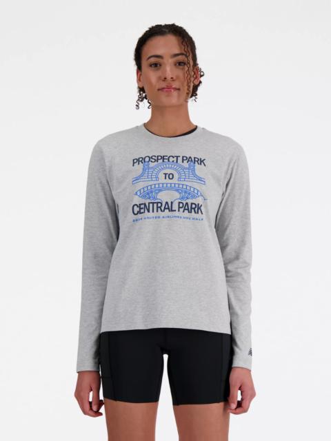 New Balance United Airlines NYC Half Graphic Long Sleeve