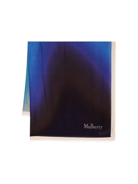 Mulberry Soft Wave logo-print scarf