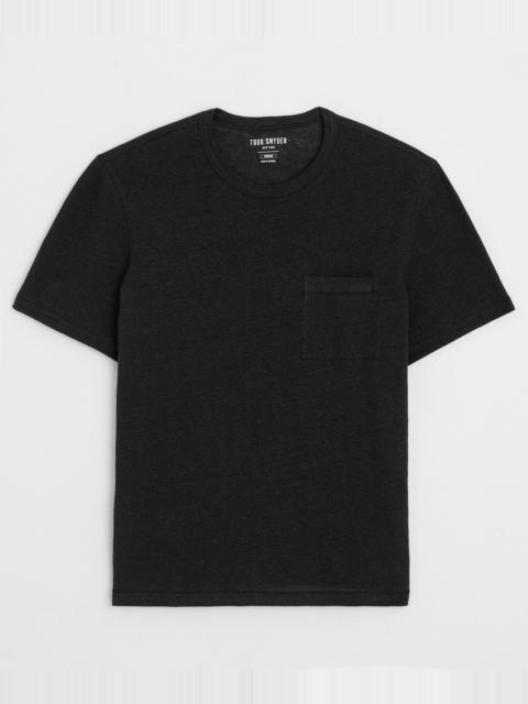TODD SNYDER Linen Pocket Tee