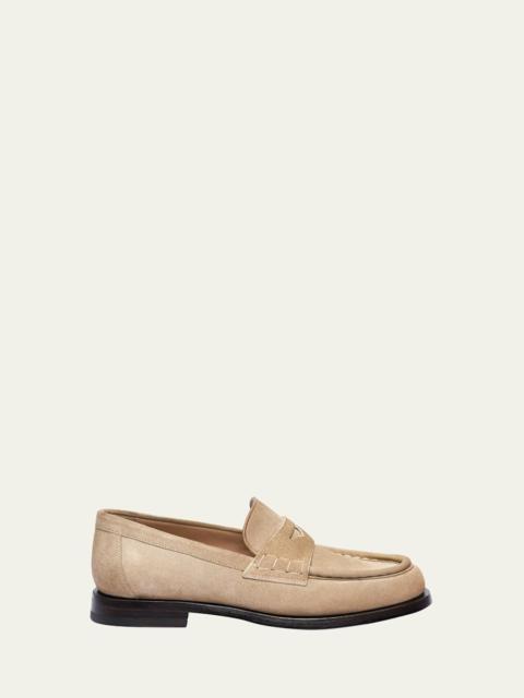Santoni Airglow Suede Loafers