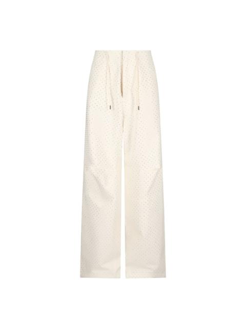 Daisy crystal-embellished trousers
