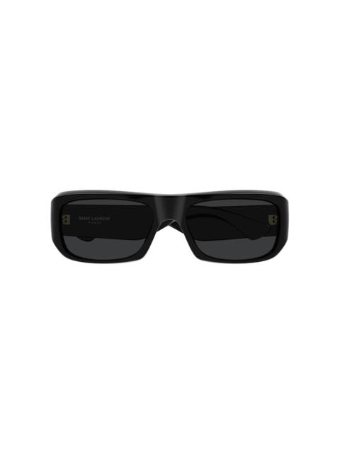 SAINT LAURENT Square-Frame Acetate Sunglasses black