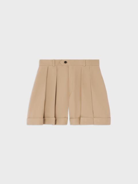 CELINE shorts IN diagonal wool