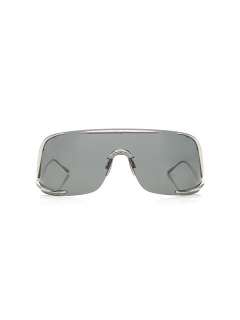 Loewe Shield Mask-Frame Metal Sunglasses green