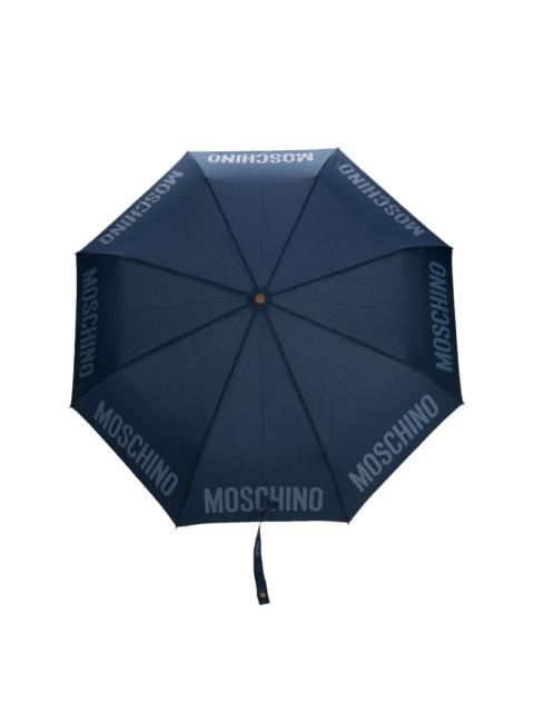 Moschino logo-print compact umbrella