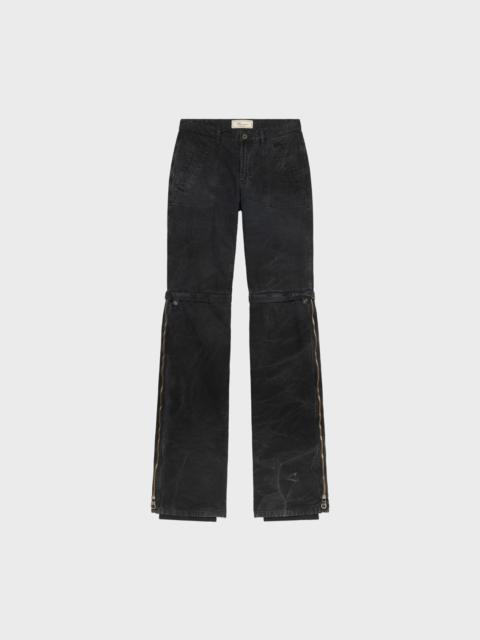 Blumarine STRAIGHT LEG CANVAS PANTS WITH ZIP