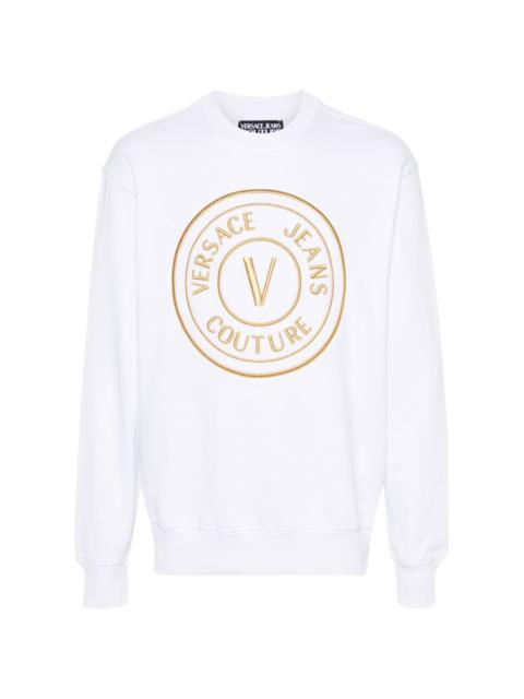 embroidered-logo cotton sweatshirt