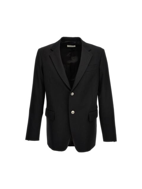 Wool Single Breast Blazer Jacket Jackets Black
