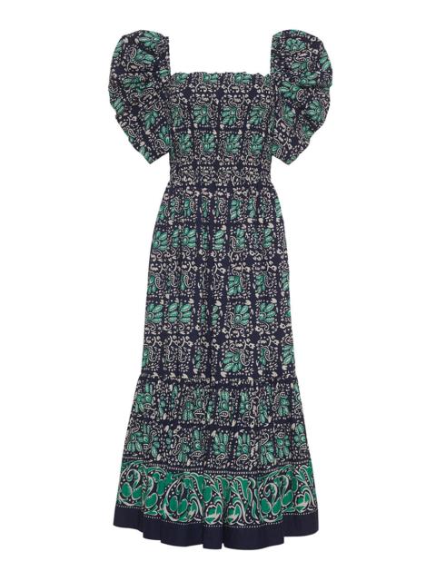 Cara Cara Moulin Dress A Smocked Silhouette Adorned In A Bohemian Print