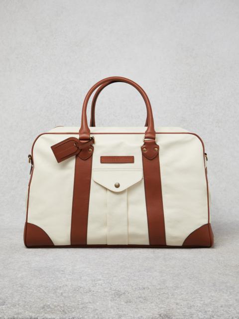 Grained leather street bag
