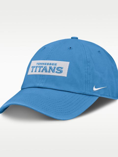 Nike Tennessee Titans Primetime Club Wordmark Men's Nike NFL Adjustable Hat