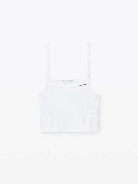 Alexander Wang cami top in wide cotton rib