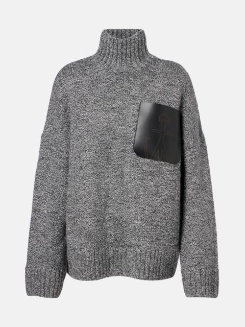 JW Anderson Wool and alpaca-blend turtleneck sweater