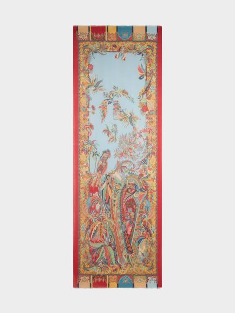 Etro Parrot & Paisley Modal-Cashmere Scarf