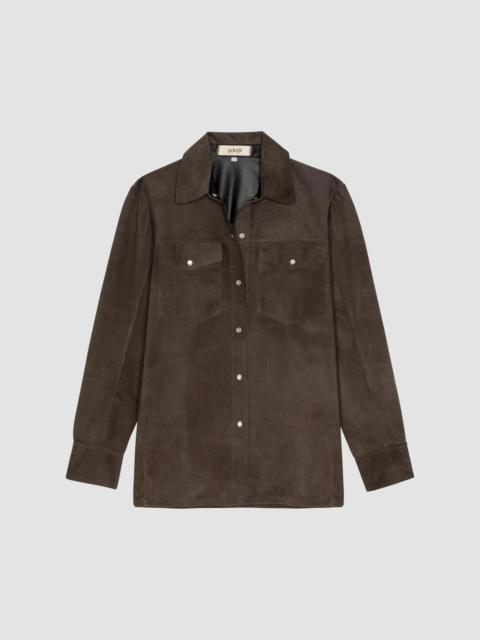 Rails Women's Dean Suede Spread-Collar Jacket - Espresso