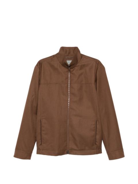 Canali zip-up shirt jacket
