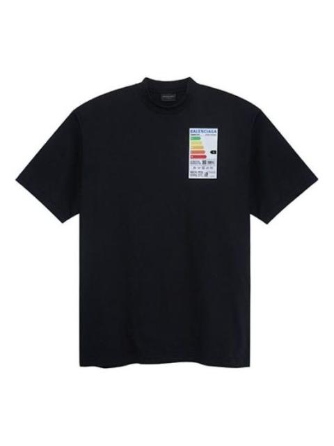 Balenciaga Fridge Stamp T-shirt 'Black' 739784TOVD71055