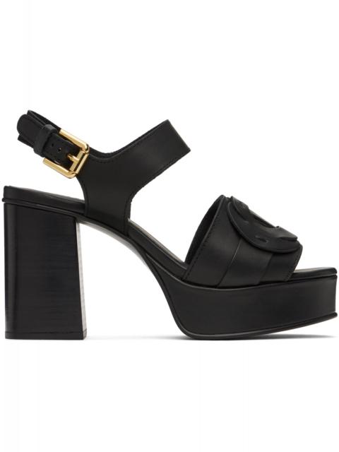 See by Chloé Black Loys Platform Heeled Sandals