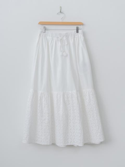 ICHI Antiquités India Reverse Appliqué Skirt - White