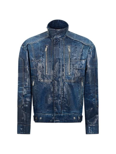 DSQUARED2 sequin-embellished denim jacket