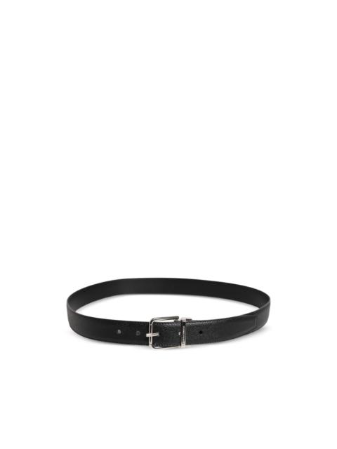Dolce & Gabbana textured-leather buckle belt