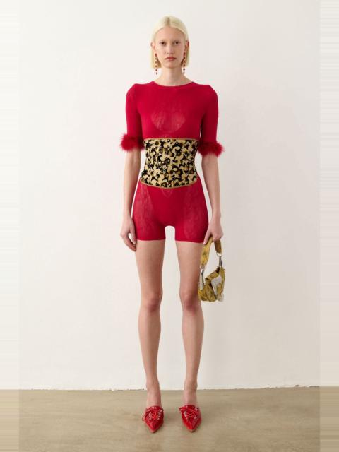 POSTER GIRL WAIST TRAINER BEIGE LEOPARD PRINT
