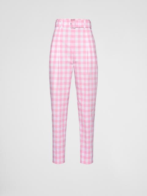 Prada Gingham check pants