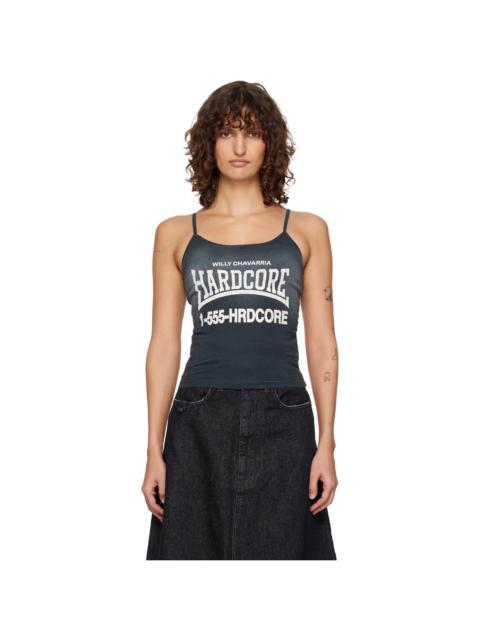 WILLY CHAVARRIA Black 'Hardcore' Cholita Tank Top