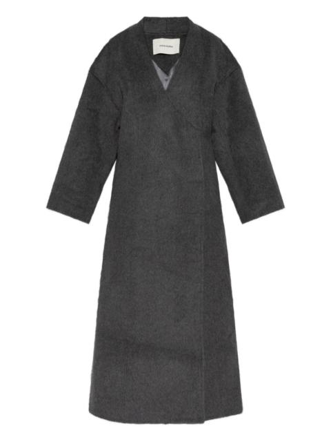 entire studios V-neck wool coat
