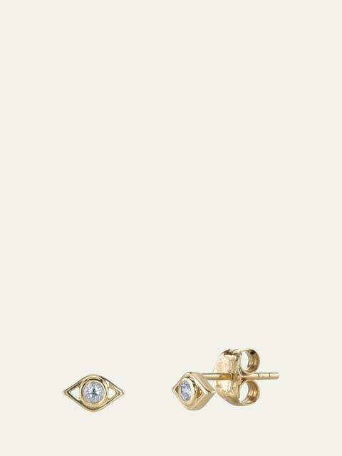 SYDNEY EVAN 14k Diamond Evil Eye Stud Earring, Single
