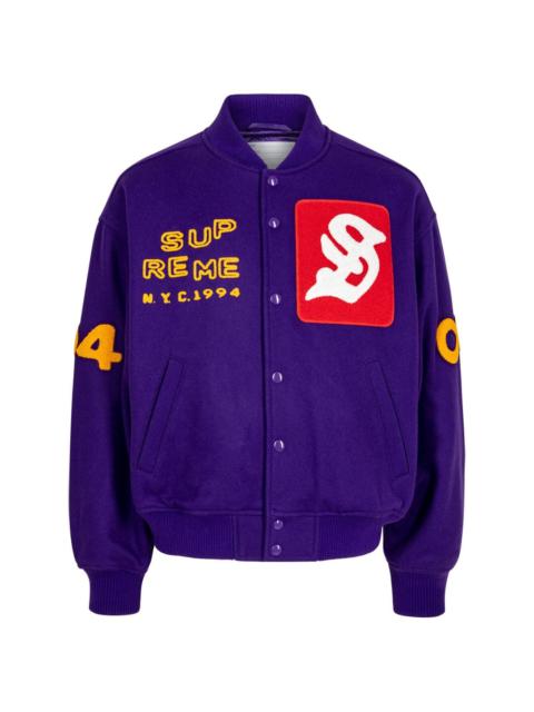 Supreme Tourist  "Purple" varsity jacket