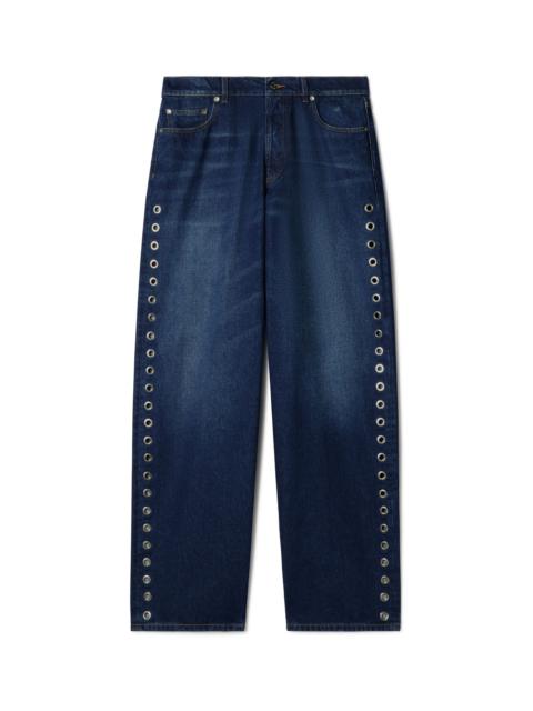 Eyelet Loose Jeans