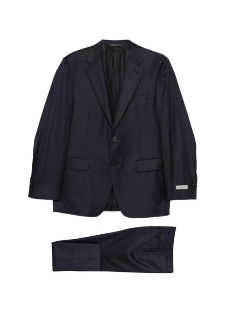 Canali herringbone buttoned suit