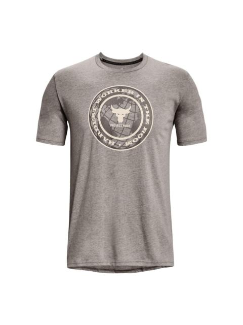 Under Armour Under Armour Project Rock Globe Short Sleeve T-shirt 'Grey' 1373746-295
