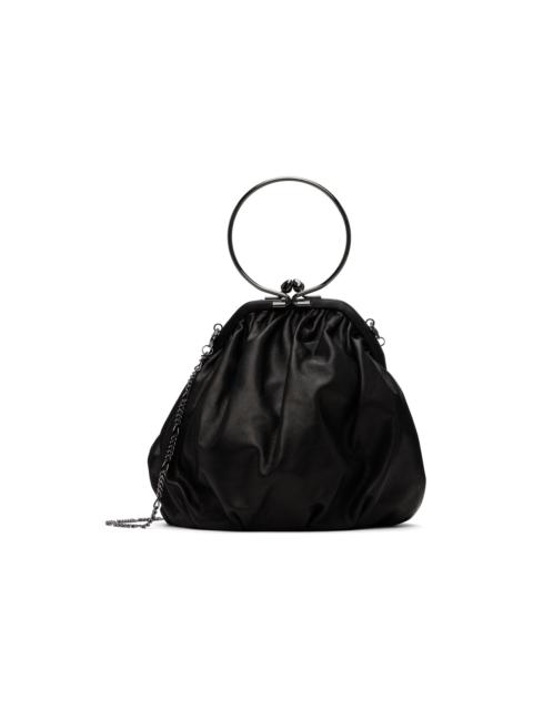 Yohji Yamamoto Black discord Clasp Drape Bag